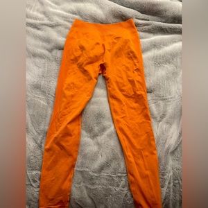 Neon Orange Sunzel Workout Leggings